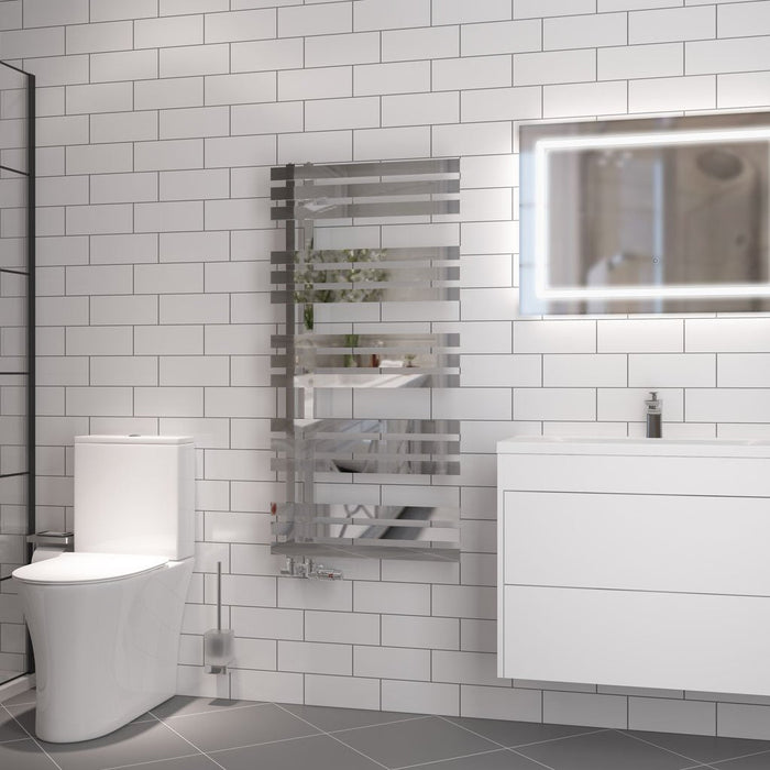 Eastbrook Hurley Straight Designer Heated Towel Rail Chrome