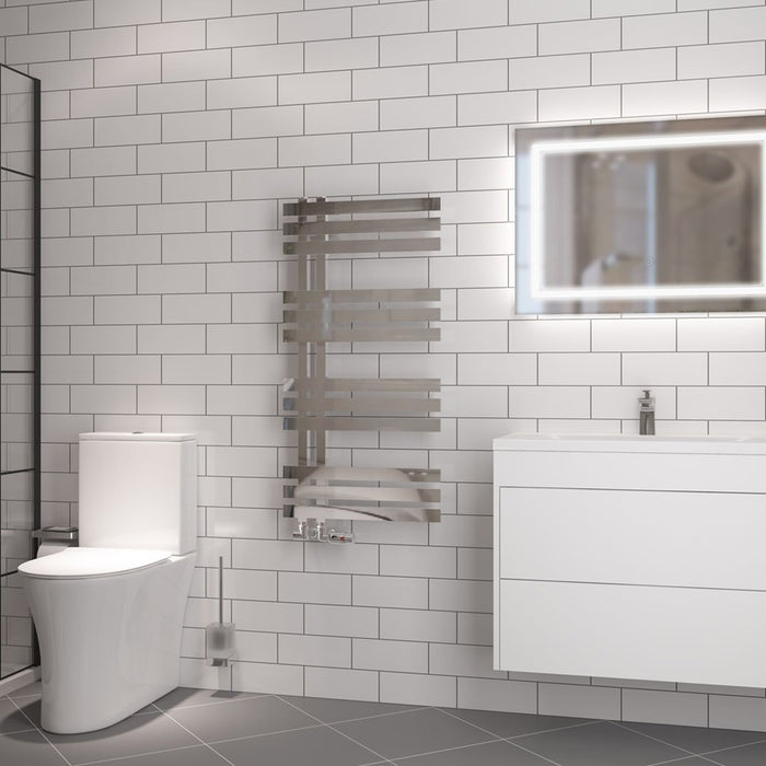 Eastbrook Hurley Straight Designer Heated Towel Rail Chrome