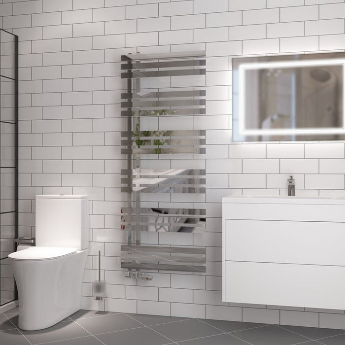 Eastbrook Hurley Straight Designer Heated Towel Rail Chrome