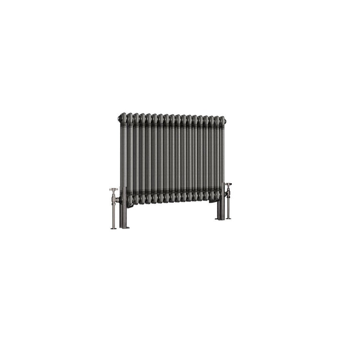 Eastbrook Imperia 2 Column Radiator Bare Metal - 600mm x