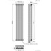 Eastbrook Imperia 2 Column Radiator Bare Metal - Column
