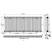 Eastbrook Imperia 2 Column Radiator Gloss White - Column
