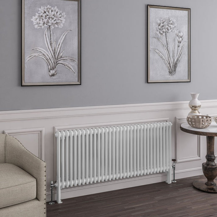 Eastbrook Imperia 2 Column Radiator Gloss White - Column