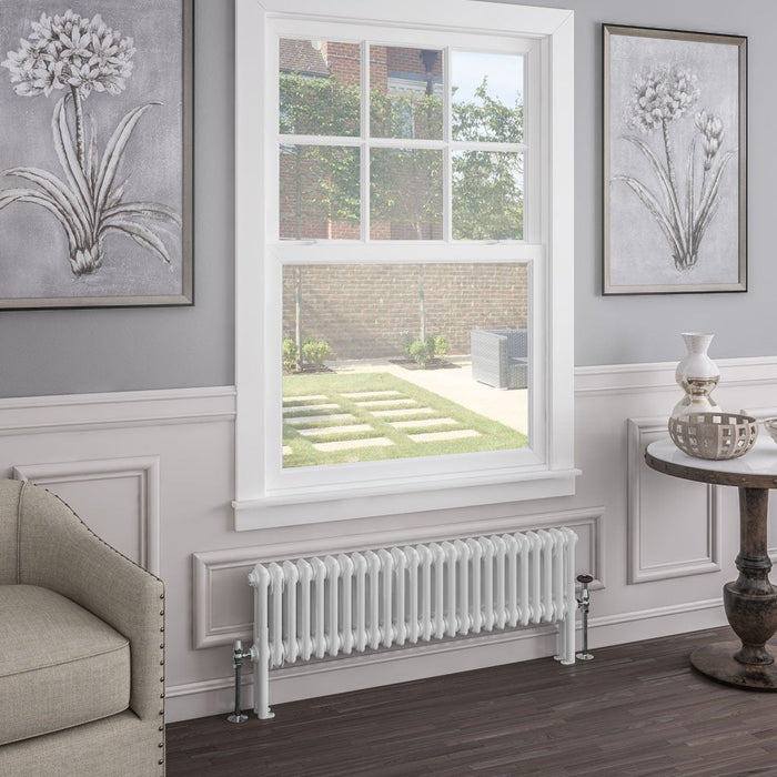 Eastbrook Imperia 2 Column Radiator Gloss White - Column