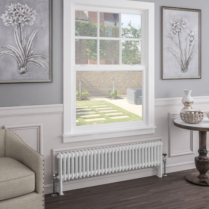 Eastbrook Imperia 2 Column Radiator Gloss White - Column