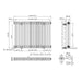 Eastbrook Imperia 2 Column Radiator Gloss White - Column