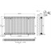 Eastbrook Imperia 2 Column Radiator Gloss White - Column