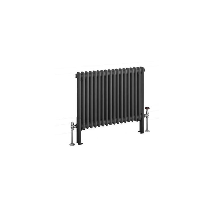 Eastbrook Imperia 2 Column Radiator Matt Anthracite - 600mm