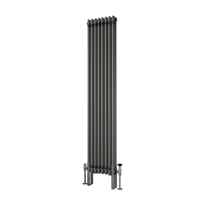 Eastbrook Imperia 3 Column Radiator Bare Metal - 1800mm x