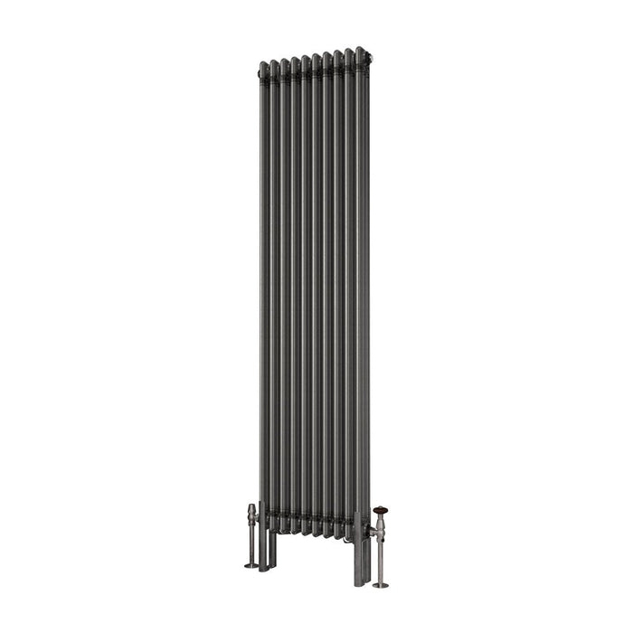 Eastbrook Imperia 3 Column Radiator Bare Metal - 1800mm x