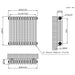 Eastbrook Imperia 3 Column Radiator Bare Metal - Column