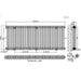 Eastbrook Imperia 3 Column Radiator Gloss White - Column