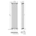 Eastbrook Imperia 3 Column Radiator Gloss White - Column