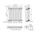 Eastbrook Imperia 3 Column Radiator Matt Anthracite