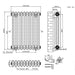 Eastbrook Imperia 3 Column Radiator Matt Anthracite