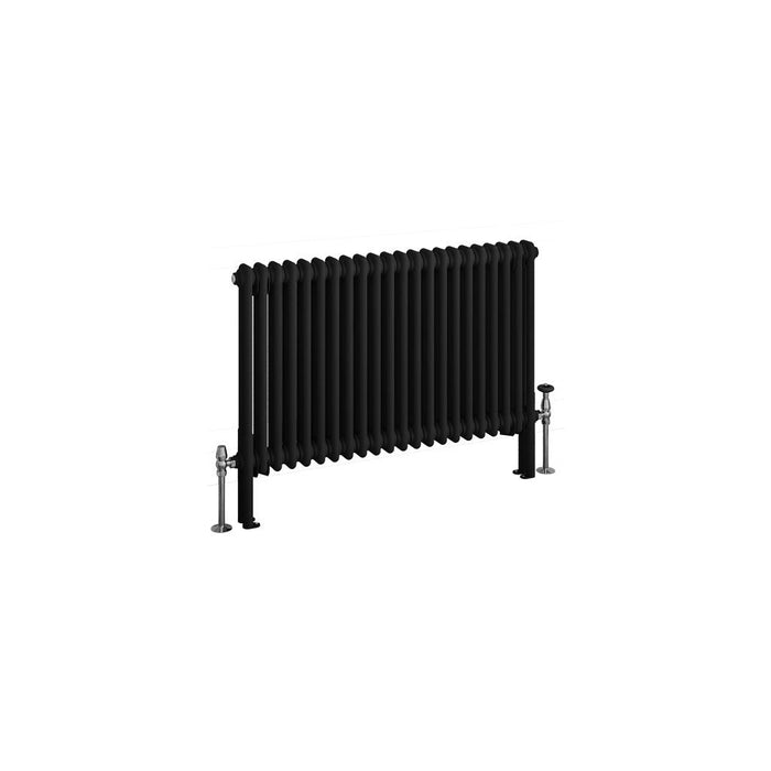 Eastbrook Imperia Horizontal 2 Column Radiator - Matt Black