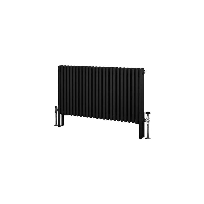 Eastbrook Imperia Horizontal 3 Column Radiator - Matt Black