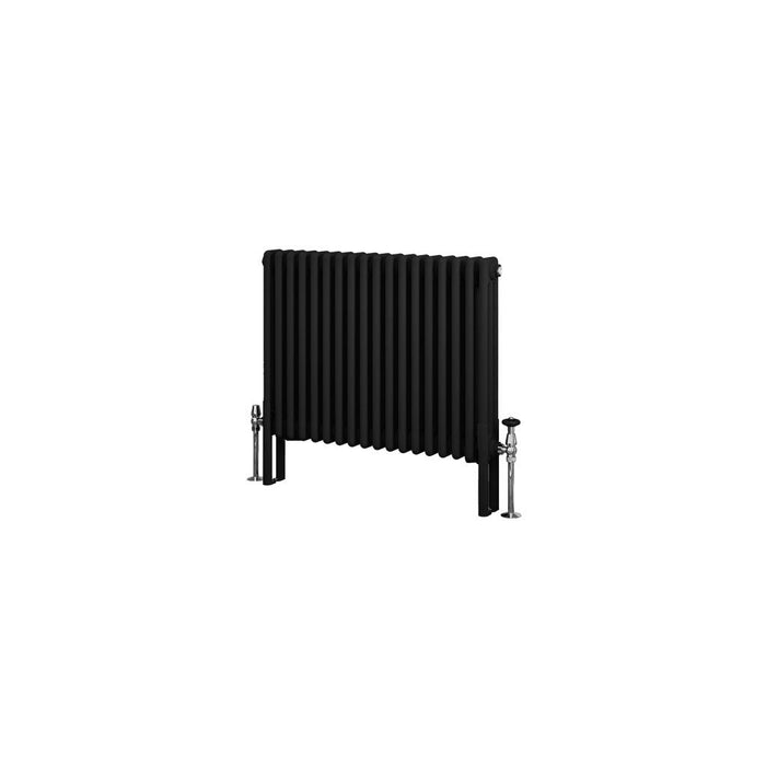 Eastbrook Imperia Horizontal 3 Column Radiator - Matt Black