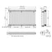 Eastbrook Imperia Horizontal 3 Column Radiator - Matt Black
