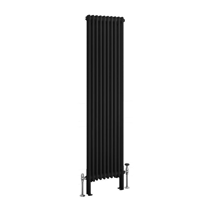 Eastbrook Imperia Vertical 2 Column Radiator - Matt Black