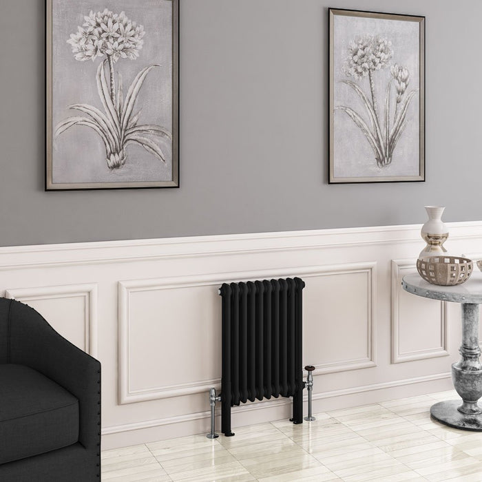 Eastbrook Imperia Vertical 2 Column Radiator - Matt Black