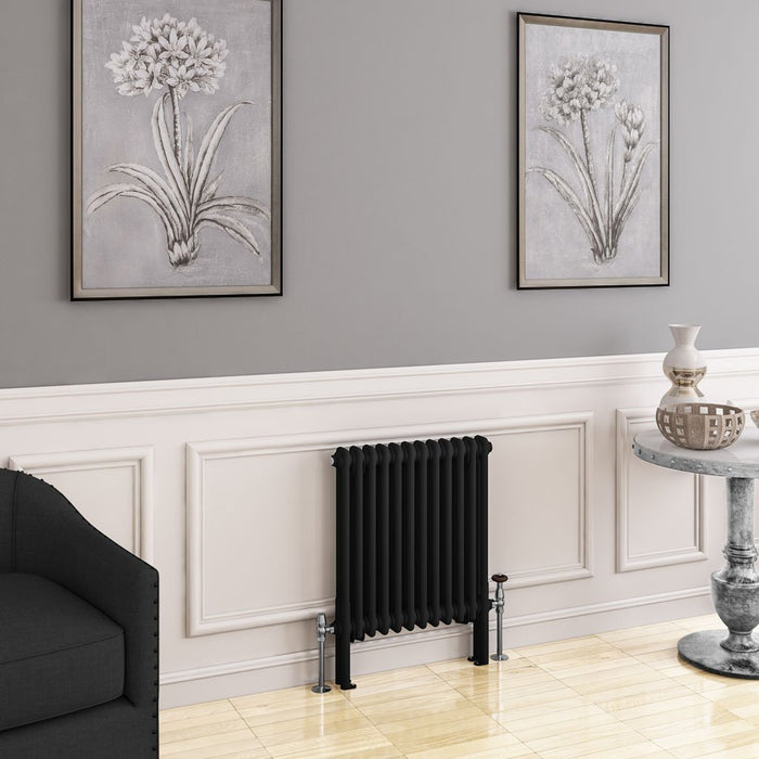 Eastbrook Imperia Vertical 2 Column Radiator - Matt Black