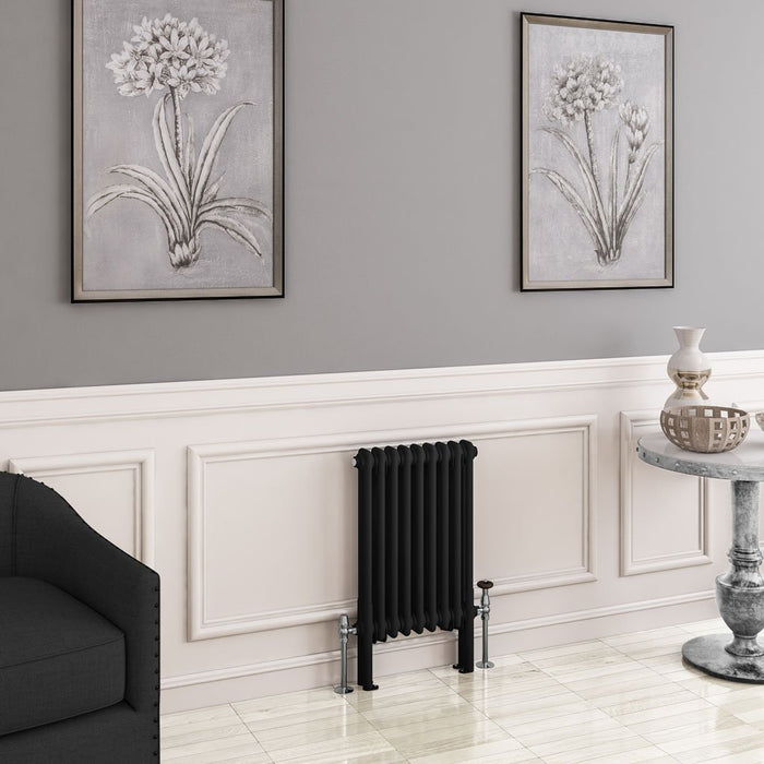 Eastbrook Imperia Vertical 2 Column Radiator - Matt Black