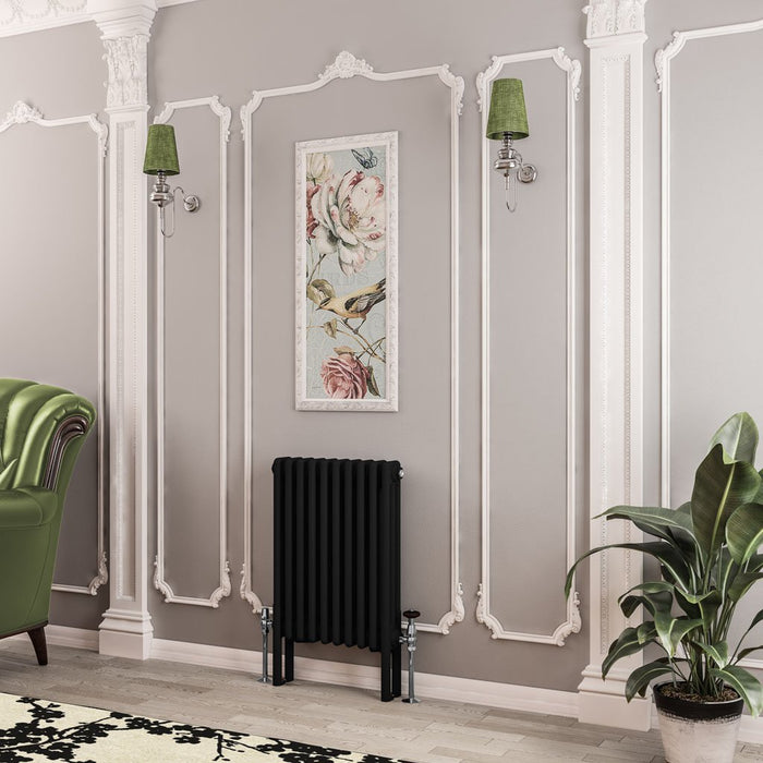 Eastbrook Imperia Vertical 3 Column Radiator - Matt Black