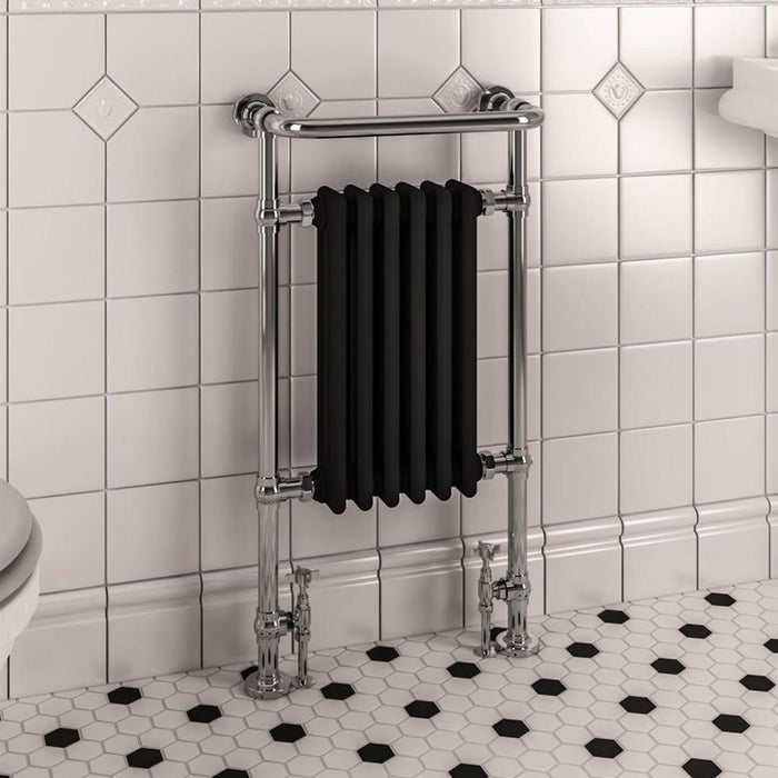 Eastbrook Isbourne Heated Towel Rail Chrome/Matt Black