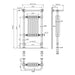 Eastbrook Isbourne Heated Towel Rail Chrome/Matt Black