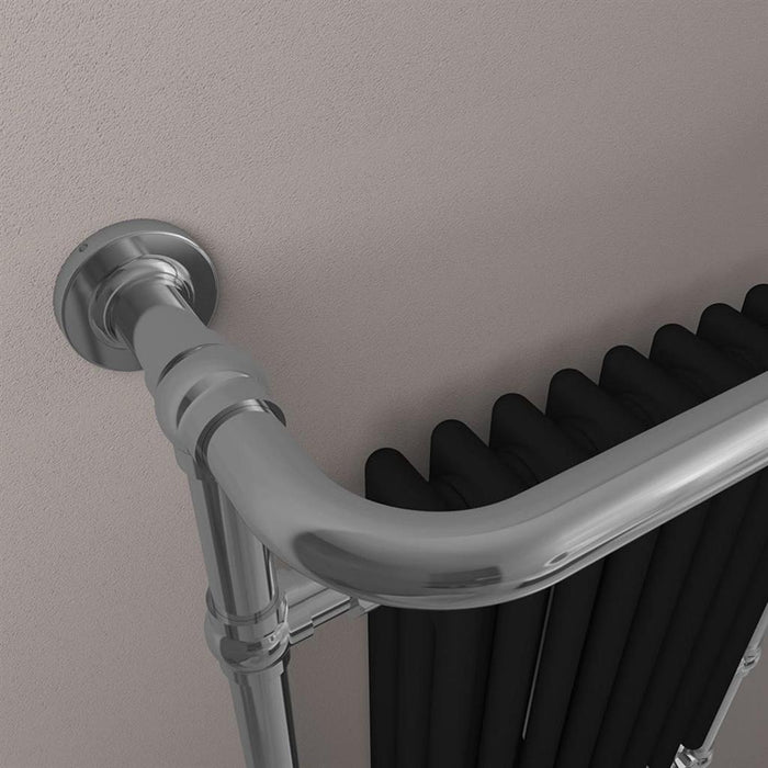 Eastbrook Isbourne Heated Towel Rail Chrome/Matt Black