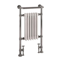 Eastbrook Isbourne Heated Towel Rail Chrome/White - 940mm x