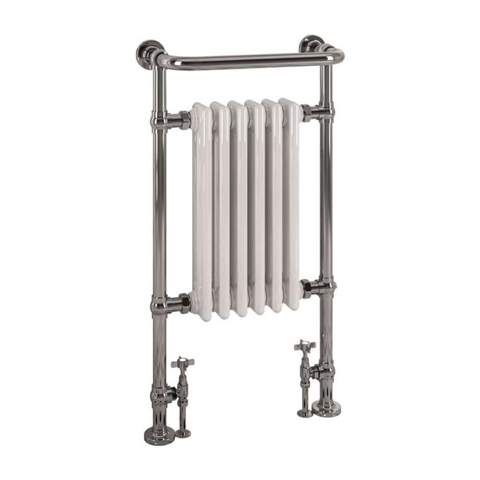 Eastbrook Isbourne Heated Towel Rail Chrome/White - 940mm x