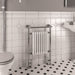 Eastbrook Isbourne Heated Towel Rail Chrome/White - Heated