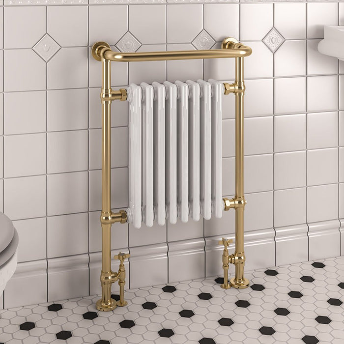 Eastbrook Isbourne Straight Heated Towel Rail Brushed