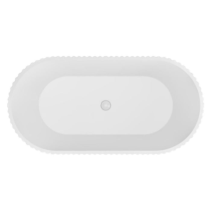 Eastbrook Isleworth Freestanding Bath With Waste - White