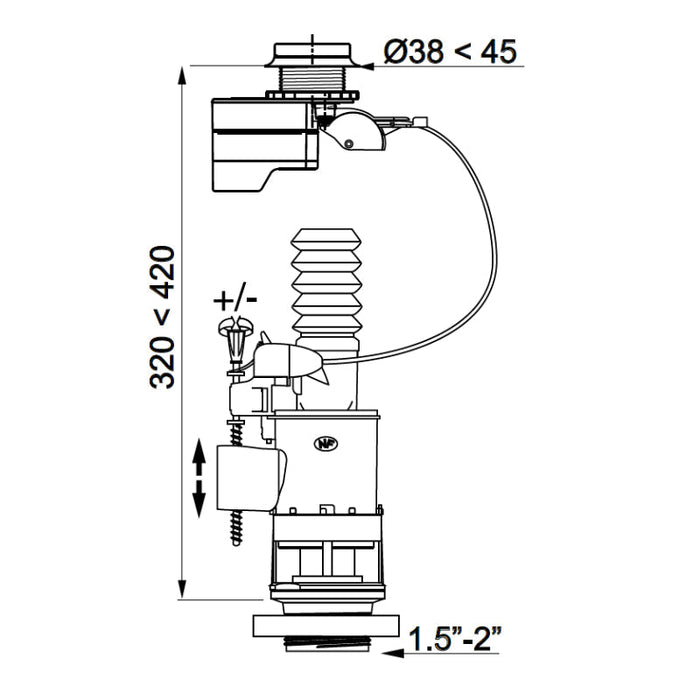Eastbrook jollytronic Universal Touchless Bottom Entry
