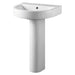 Eastbrook Kenley Basin With Full Pedestal - 1 TH - White