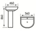 Eastbrook Kenley Basin With Full Pedestal - 1 TH - White