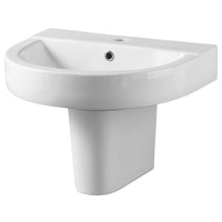 Eastbrook Kenley Basin With Semi Pedestal - 1 TH - White