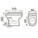 Eastbrook Kenley Comfort Height Rimless Back To Wall Toilet