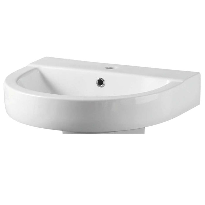 Eastbrook Kenley Wall Hung Basin 1 TH - White - 500mm