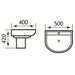 Eastbrook Kenley Wall Hung Basin 1 TH - White - Wall Hung