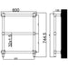 Eastbrook Kennet Dry Element Electric Towel Rail Matt
