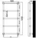 Eastbrook Kennet Dry Element Electric Towel Rail Matt
