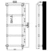 Eastbrook Kennet Dry Element Electric Towel Rail Matt
