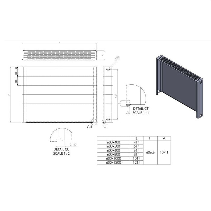 Eastbrook Keynsham Type 22 Vertical Panel Radiator