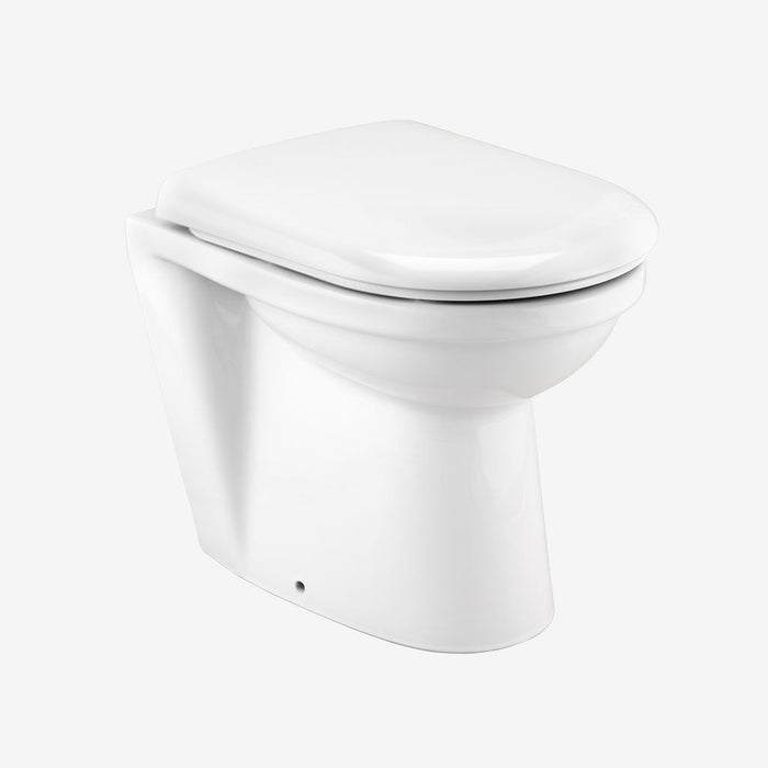 Eastbrook Kompact Back To Wall Toilet With Seat - White