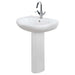 Eastbrook Kompact Basin With Full Pedestal - 560mm Wide - 1
