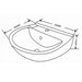 Eastbrook Kompact Cloakroom Basin With Full Pedestal
